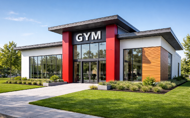 Exterior Fitness Facility Painting